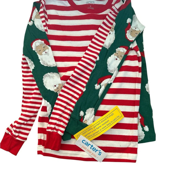 CARTER’S 2 Sets Of Unisex Girls Boys Holiday Size 8 Pajamas PJ’s BNWT - Picture 3 of 7